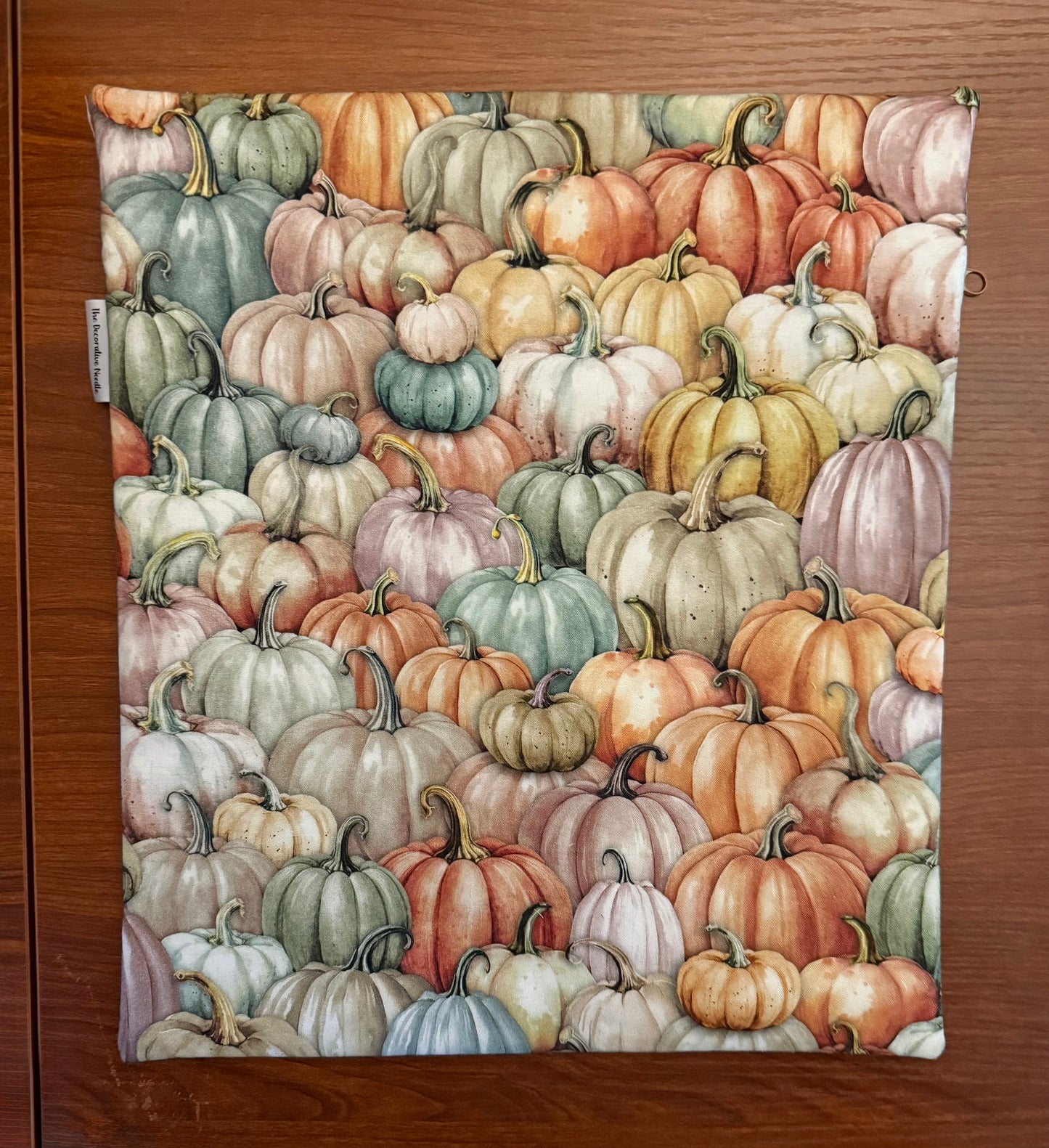 Colorful Pumpkins Tall project bag for cross stitch & embroidery
