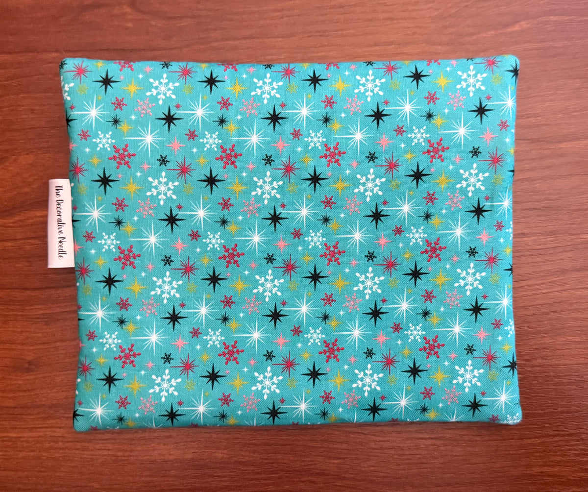 Bright Deck the Halls Christmas Notions bag for cross stitch & embroidery