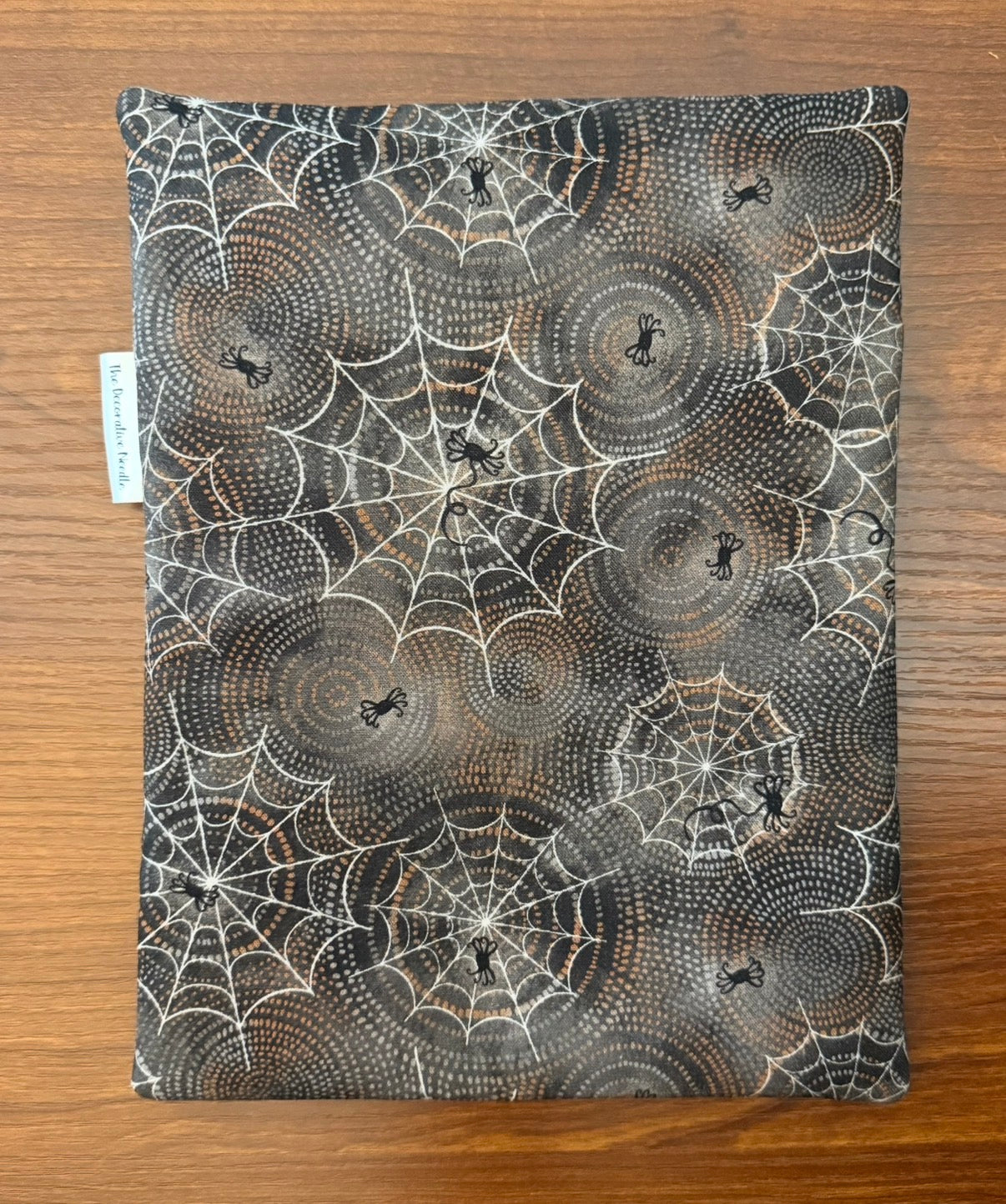 Spider Webs & Swirls Skinny project bag for cross stitch & embroidery