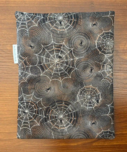 Spider Webs & Swirls Skinny project bag for cross stitch & embroidery