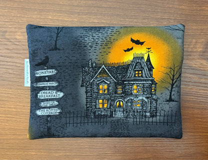 Haunted Houses Notions bag for cross stitch & embroidery
