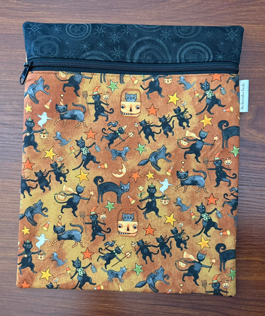 Large project bag - Spooky Cats by Teresa Kogut