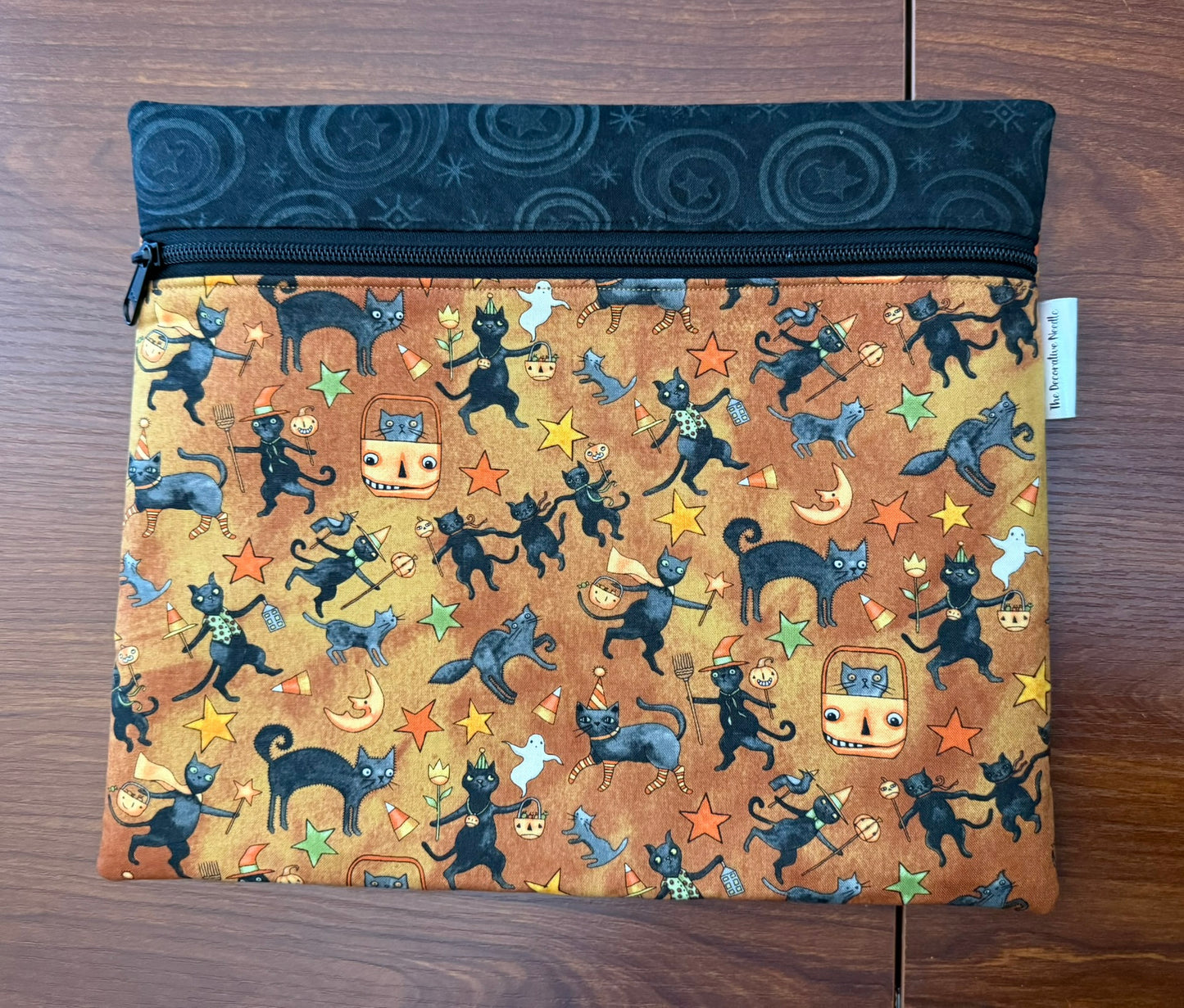 Regular project bag - Spooky Cats by Teresa Kogut