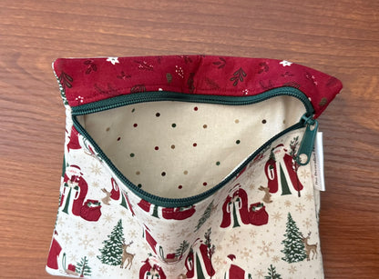 Christmas Time Santas Notions bag for cross stitch & embroidery
