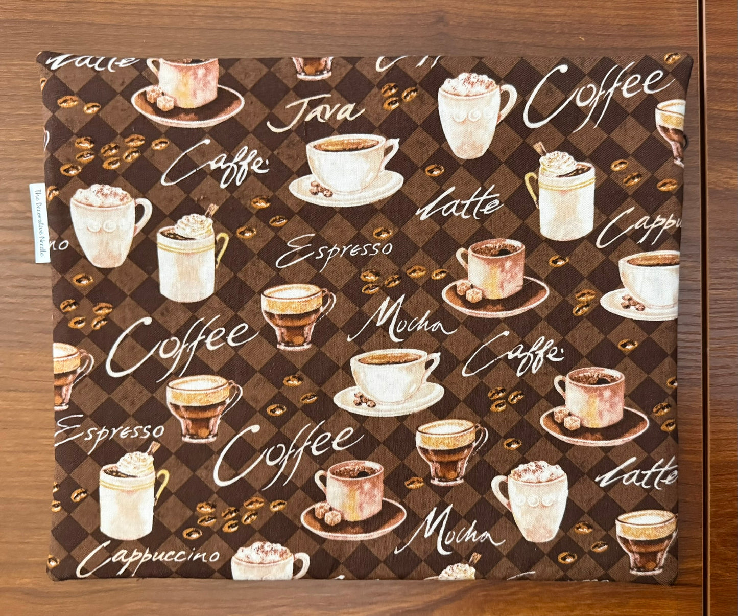 Regular project bag - Coffee print