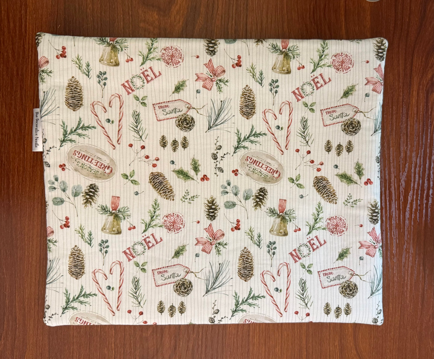 Holiday Spirit Tossed Motifs Regular project bag for cross stitch & embroidery