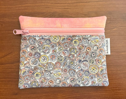 Vintage Spools Notions bag for cross stitch & embroidery