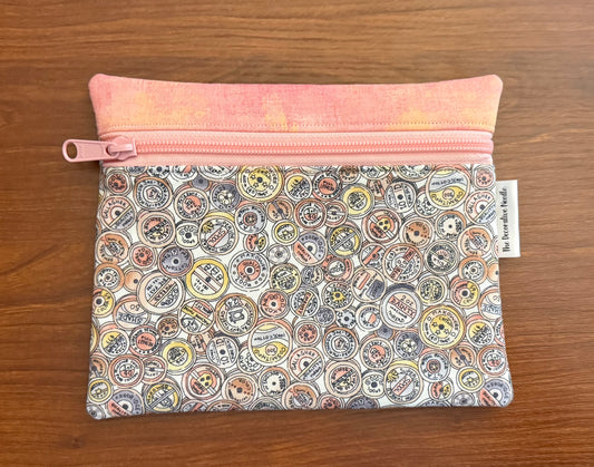 Vintage Spools Notions bag for cross stitch & embroidery
