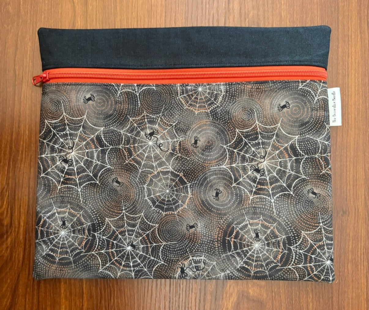 Spider Webs & Swirls Regular project bag for cross stitch & embroidery