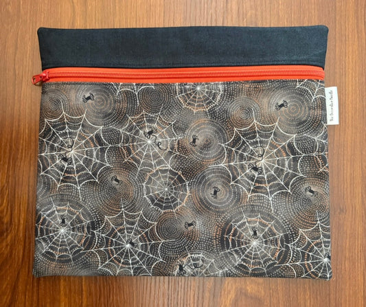 Spider Webs & Swirls Regular project bag for cross stitch & embroidery