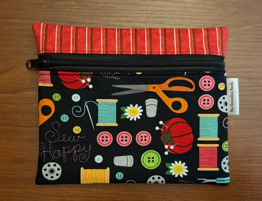 Sew Happy Notions bag for cross stitch & embroidery