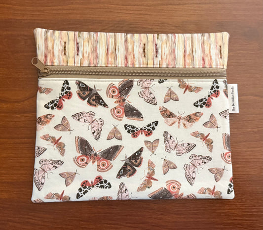 Fluttering Moths Small project bag for cross stitch & embroidery