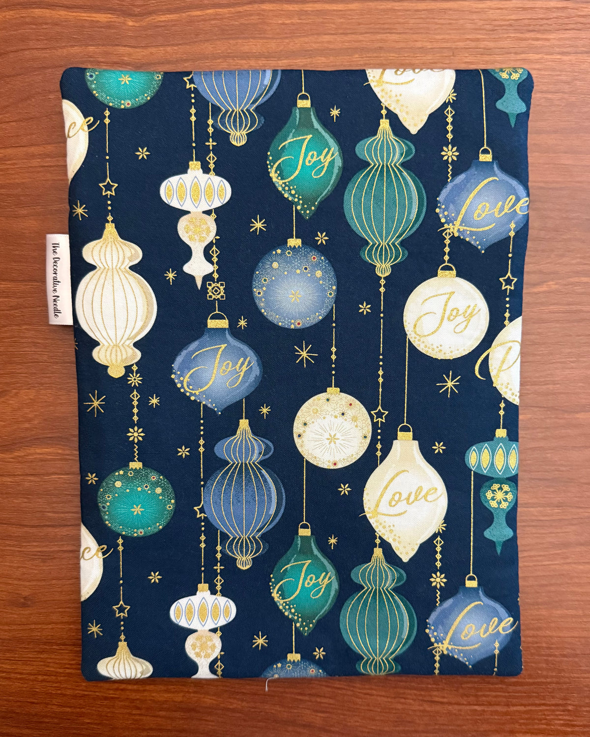 Deco the Halls Ornaments Skinny project bag for cross stitch & embroidery
