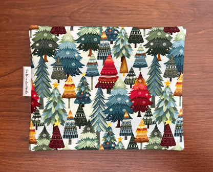 Nordic Holiday Trees Notions bag for cross stitch & embroidery