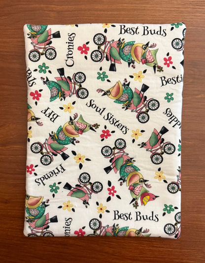 Life is Better with Friends Skinny project bag for cross stitch & embroidery