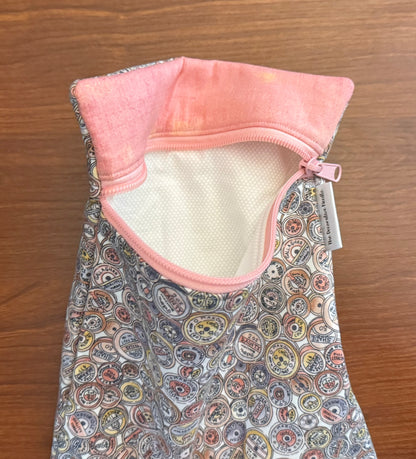 Vintage Spools Skinny project bag for cross stitch & embroidery