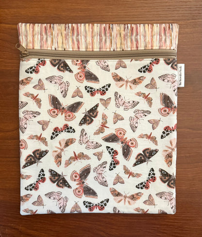 Fluttering Moths Large project bag for cross stitch & embroidery