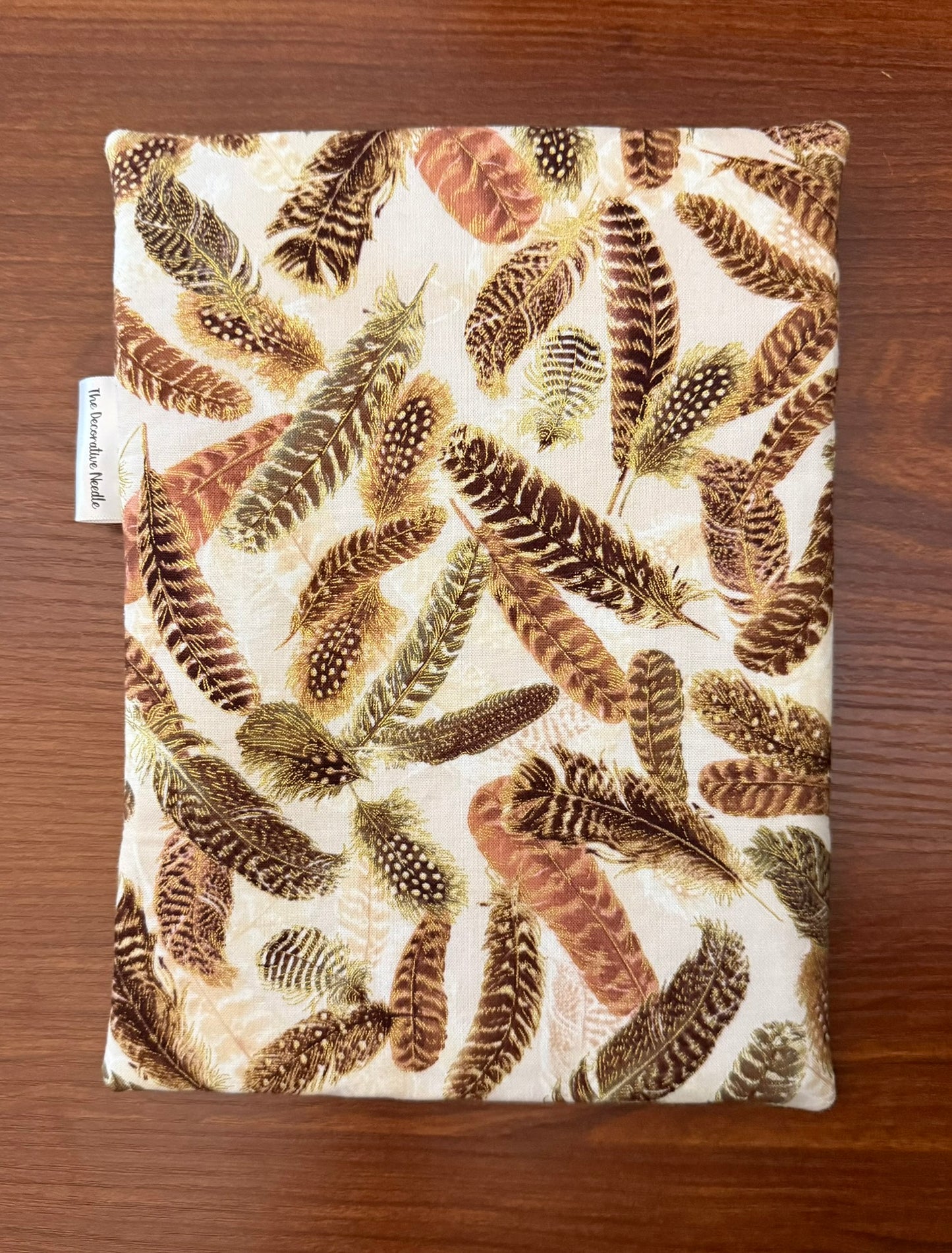 Skinny project bag - Gilded Feathers