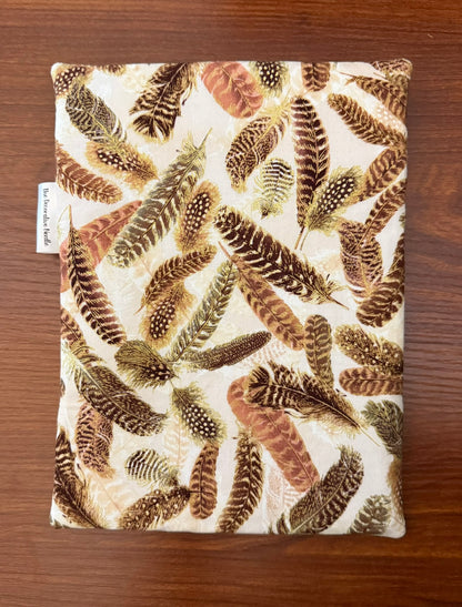 Skinny project bag - Gilded Feathers