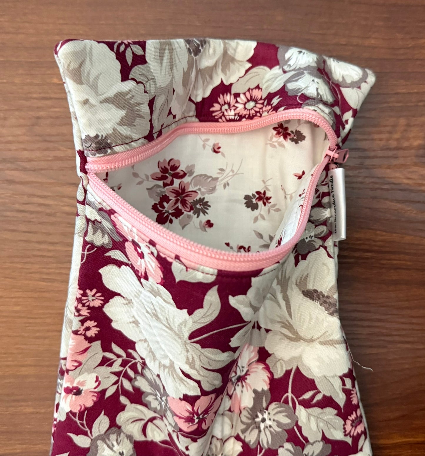 Skinny project bag - Heartfelt Floral