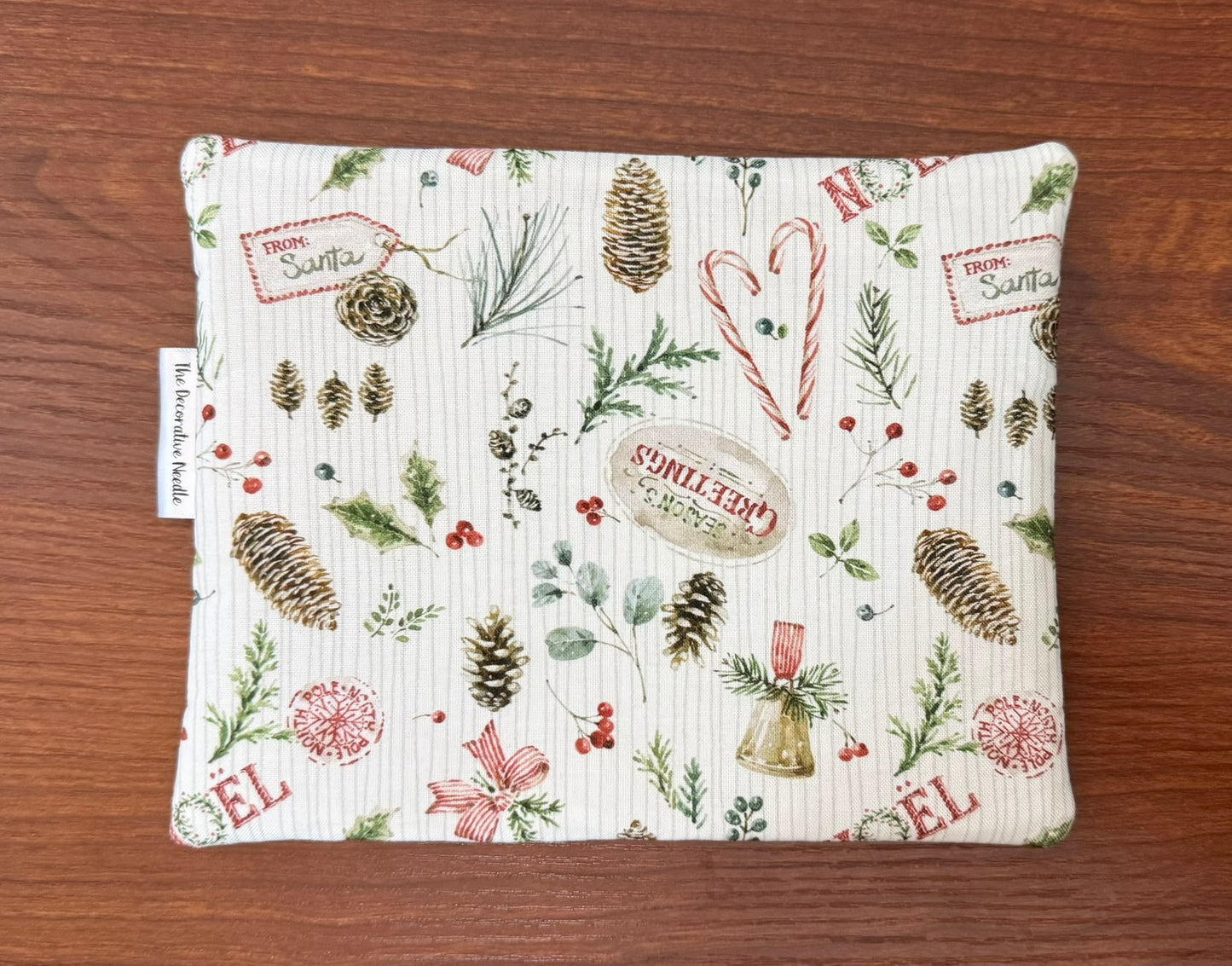 Holiday Spirit motifs Notions bag for cross stitch & embroidery
