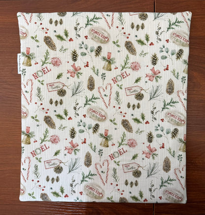 Holiday Spirit motifs Tall project bag for cross stitch & embroidery