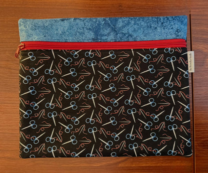 Regular project bag - Patriotic Scissors