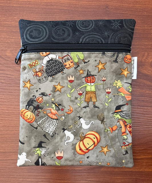 Skinny project bag - Spooky Motifs by Teresa Kogut