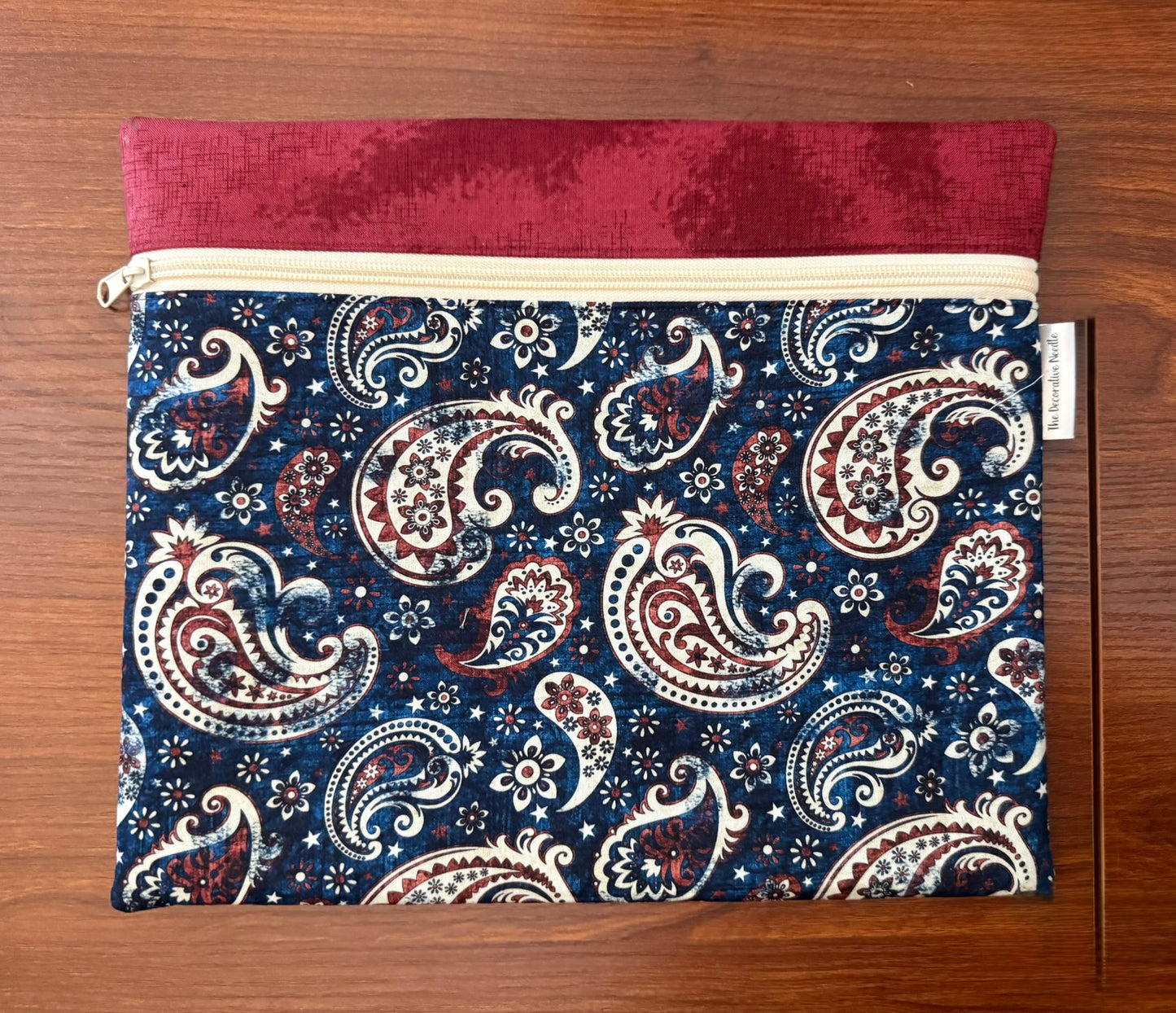 Regular project bag - Patriotic Paisley