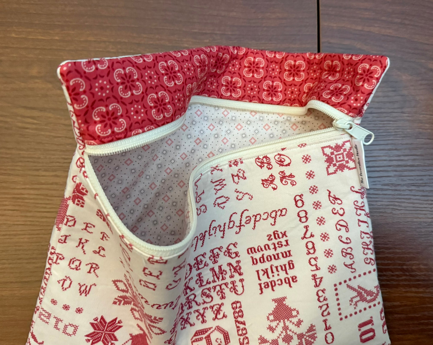 Regular project bag - Piece & Plenty Sampler (Rose)