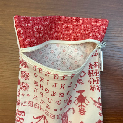 Skinny project bag - Piece & Plenty Sampler (Rose)