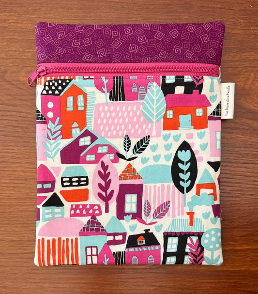 Skinny project bag - Bright Houses