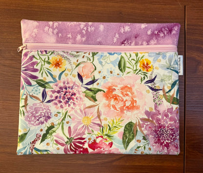 Regular project bag - Soulstice floral with purple