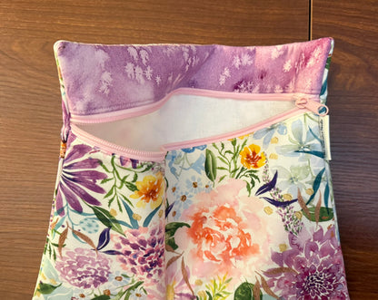 Regular project bag - Soulstice floral with purple