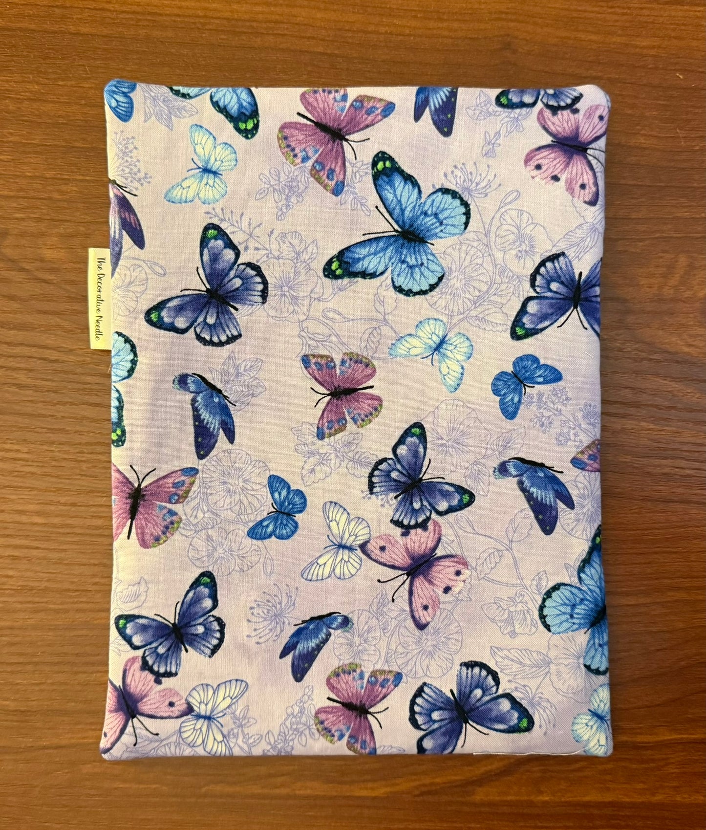 Skinny project bag - Lavendar Butterflies