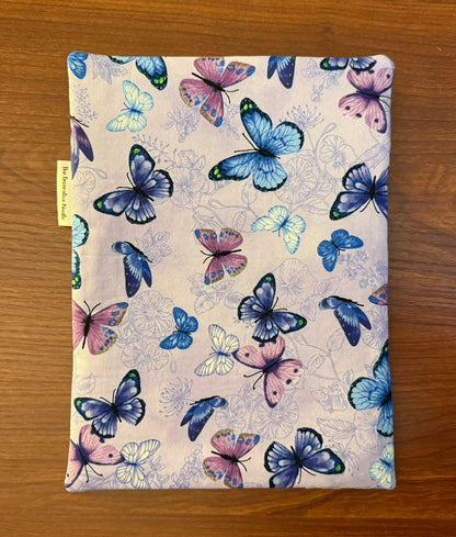 Skinny project bag - Lavendar Butterflies